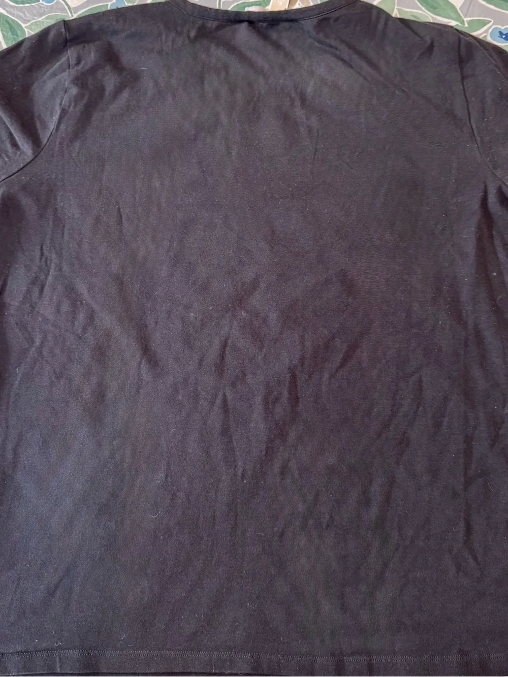 Michael Kors Black Short Sleeve Tee with Rhinestone MK Emblem